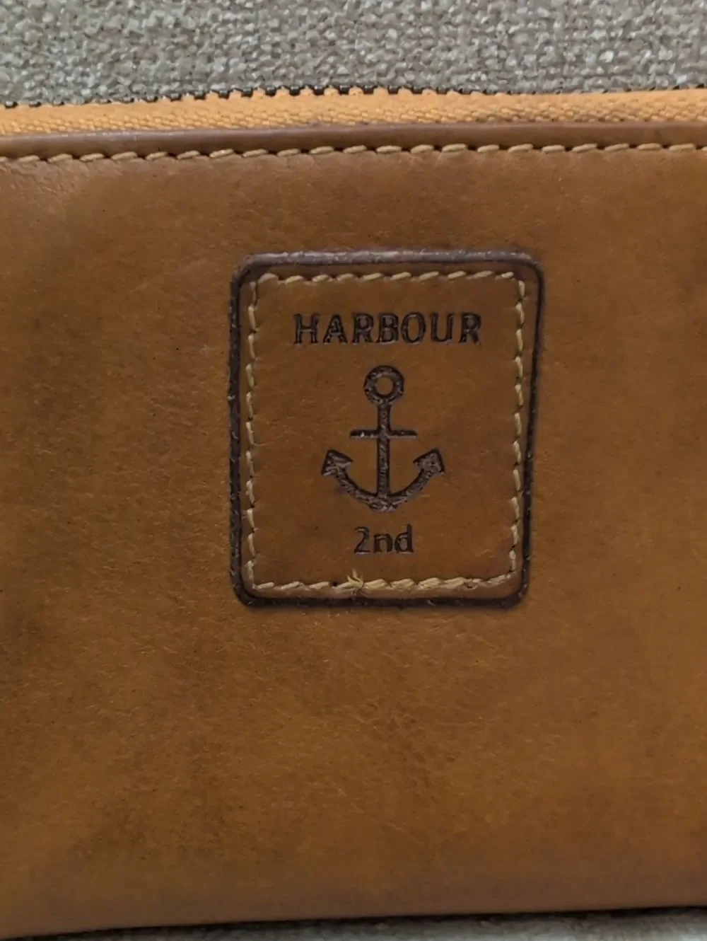 Harbour 2nd Isidora Leather Bifold Zip Around Wallet in Saffron RFID